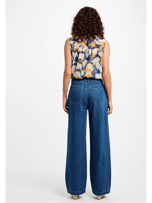 Pantaloni denim a gamba larga PLISE ( TAGLIE FRANCESI ) MORGAN DE TOI | PLISDENIM STONE